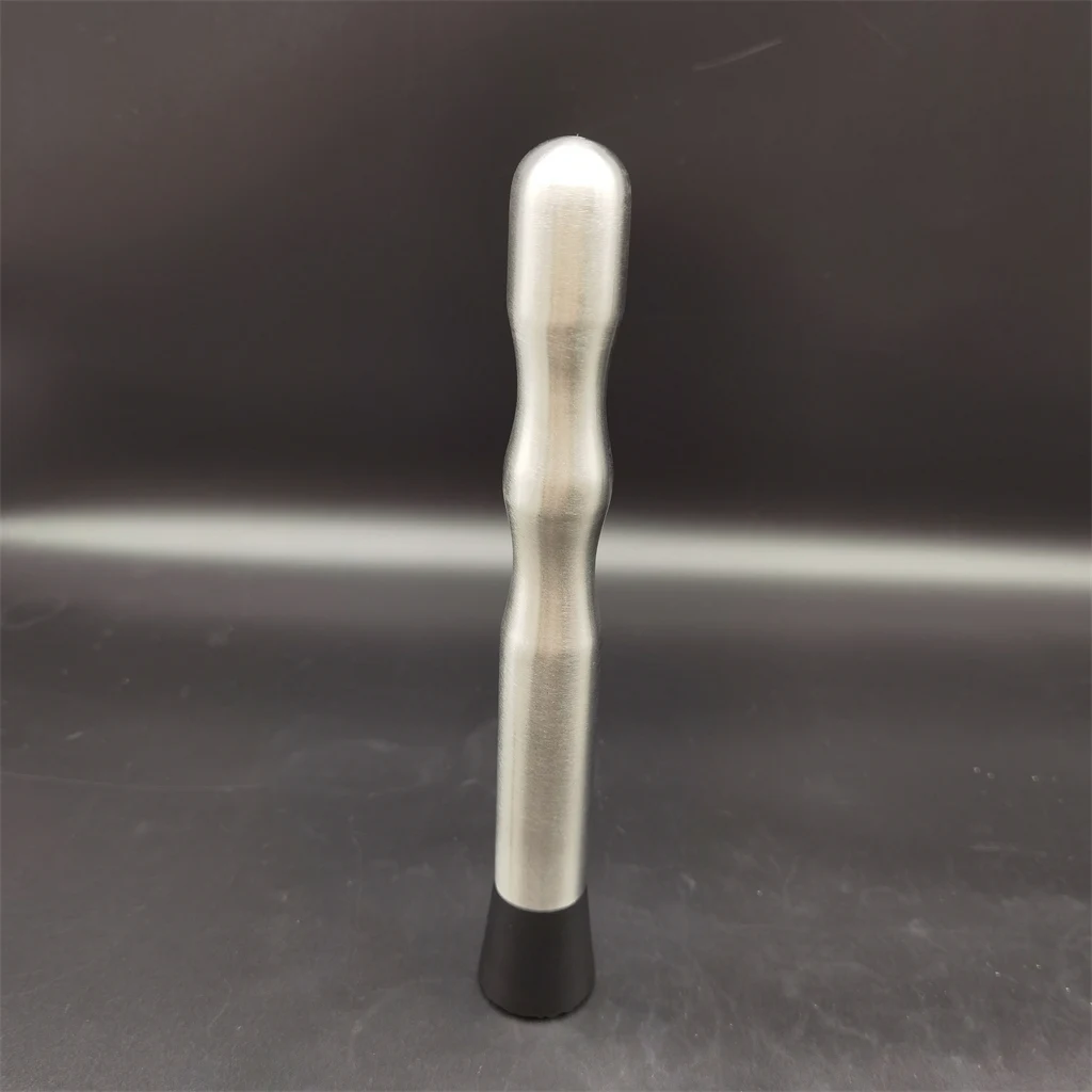 Hot hand grip long metal custom stainless steel bartender tools mojito shaker cocktail hammer manual ice cube crusher muddler