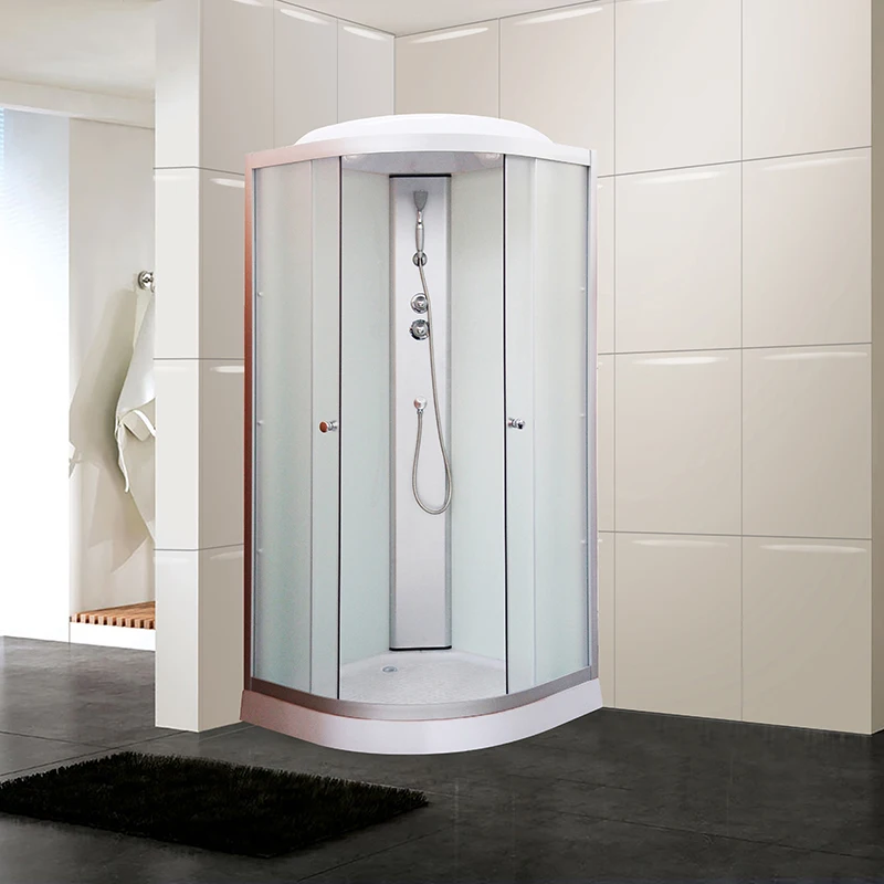 Glass Bathroom Models in One Shower Cabin Cubicles China Basic Complete Enclosed All White Square Sliding Door Contemporary ABS