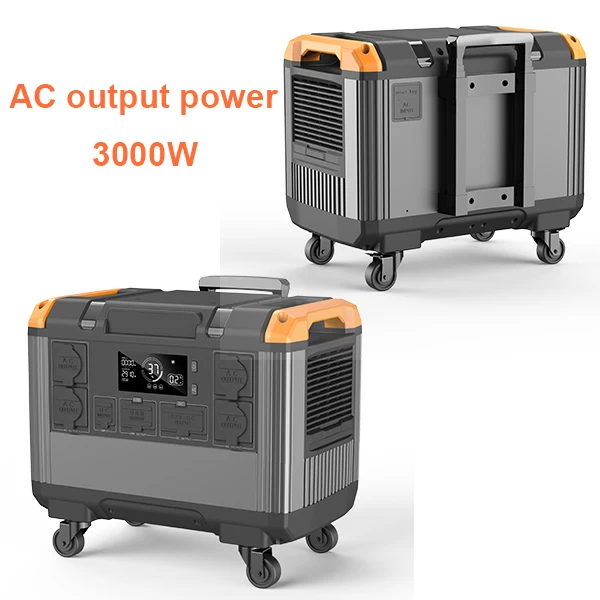 2400w 3000w Generator Portable Silent Emergency Portable Power Station Solar Generator Energy Storage Power Supply