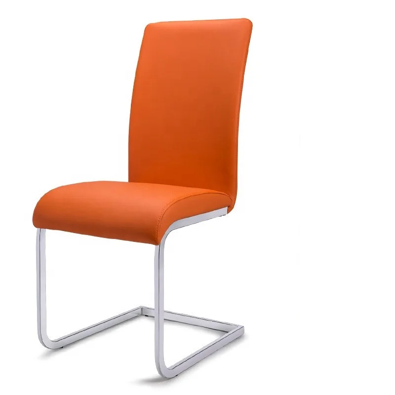 Factory wholesale custom dining table PU artificial leather bow dining chair