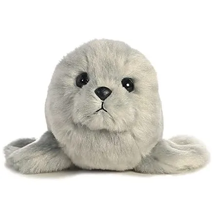 Super cute ocean animal plush Seal toy stuffed soft baby learning animal doll gray seal wholesale