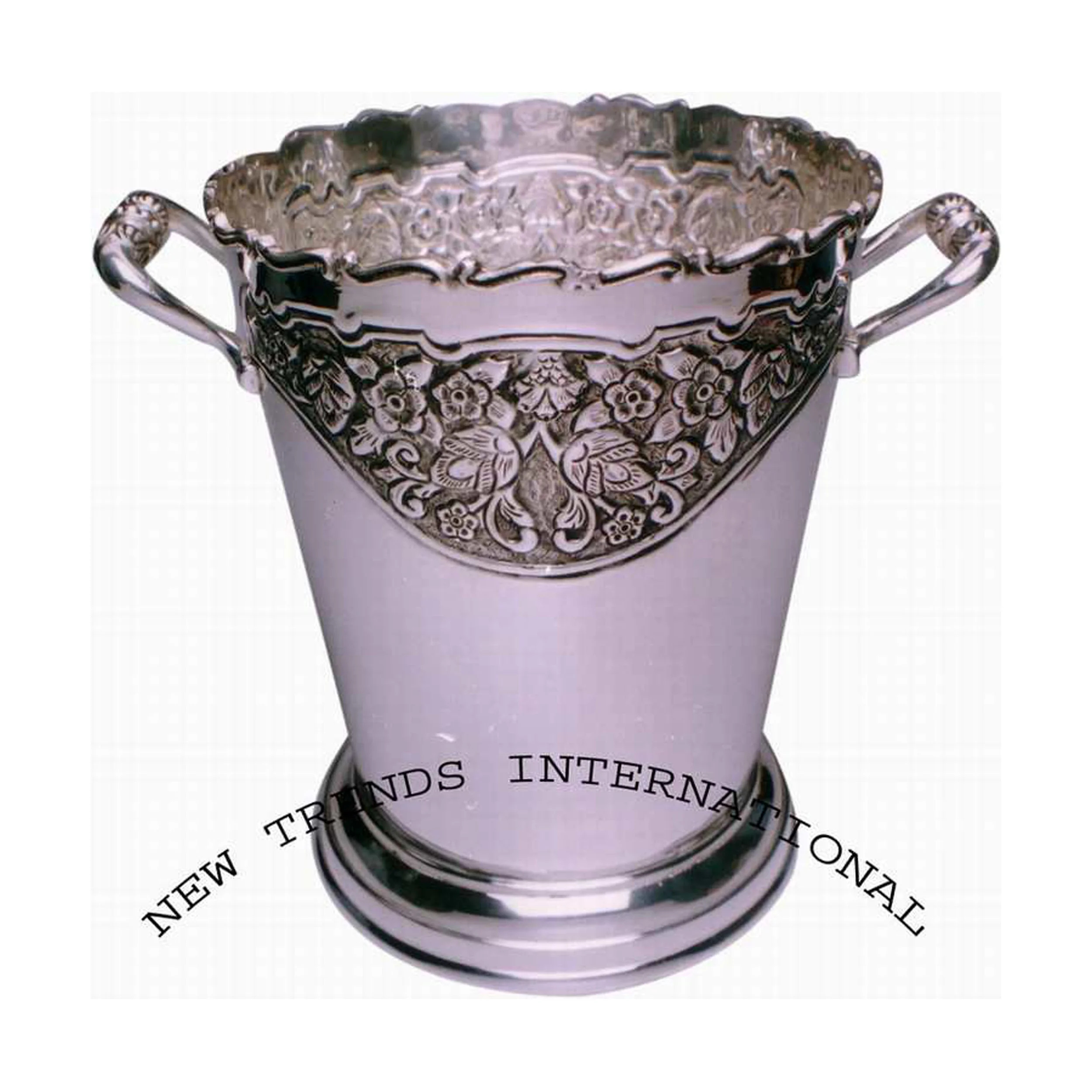 Professional Brass Wine Bottle Holder Reasonable Price Silver Plated Drink Holder & Beverage Ice Bucket