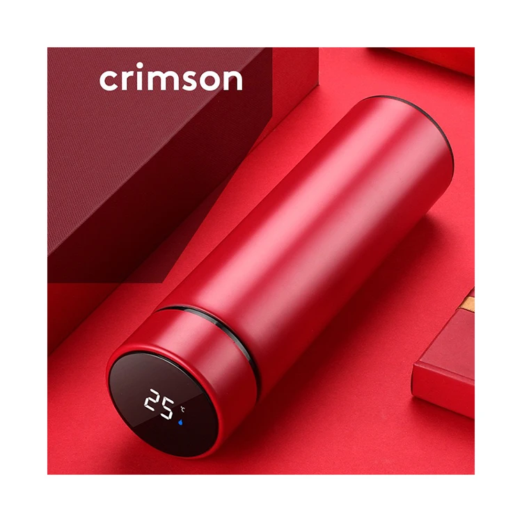 Смарт-светодиодная бутылка для воды из нержавеющей стали 2023 трендовый продукт с дисплеем температуры термос Классическая Свадебная