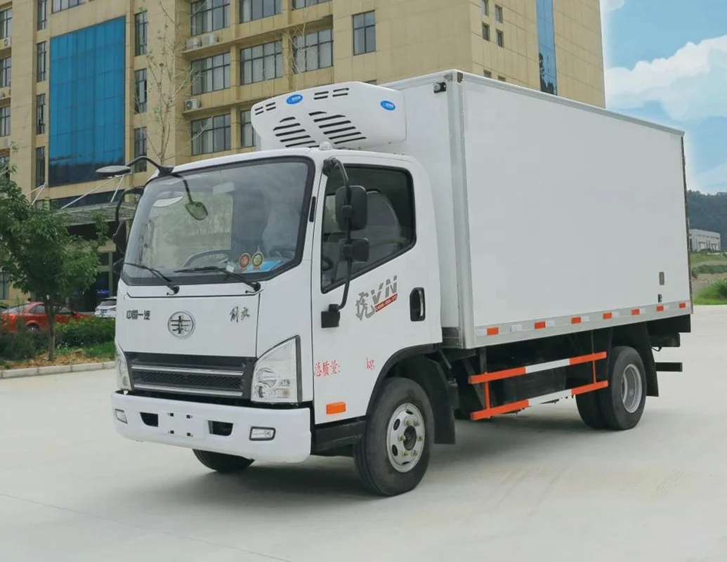 China Famous FAW VN -18 Degree 120HP Frozen Cargo Refrigerator Truck
