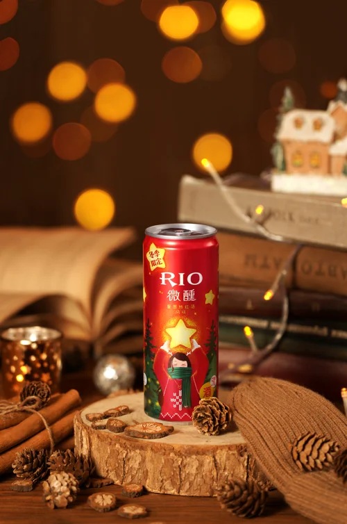 Коктейль «холодное вино» серии RIO Tipple 5% Том, 330 мл, Рождественская семейная вечеринка, красный (предварительно смешанный)