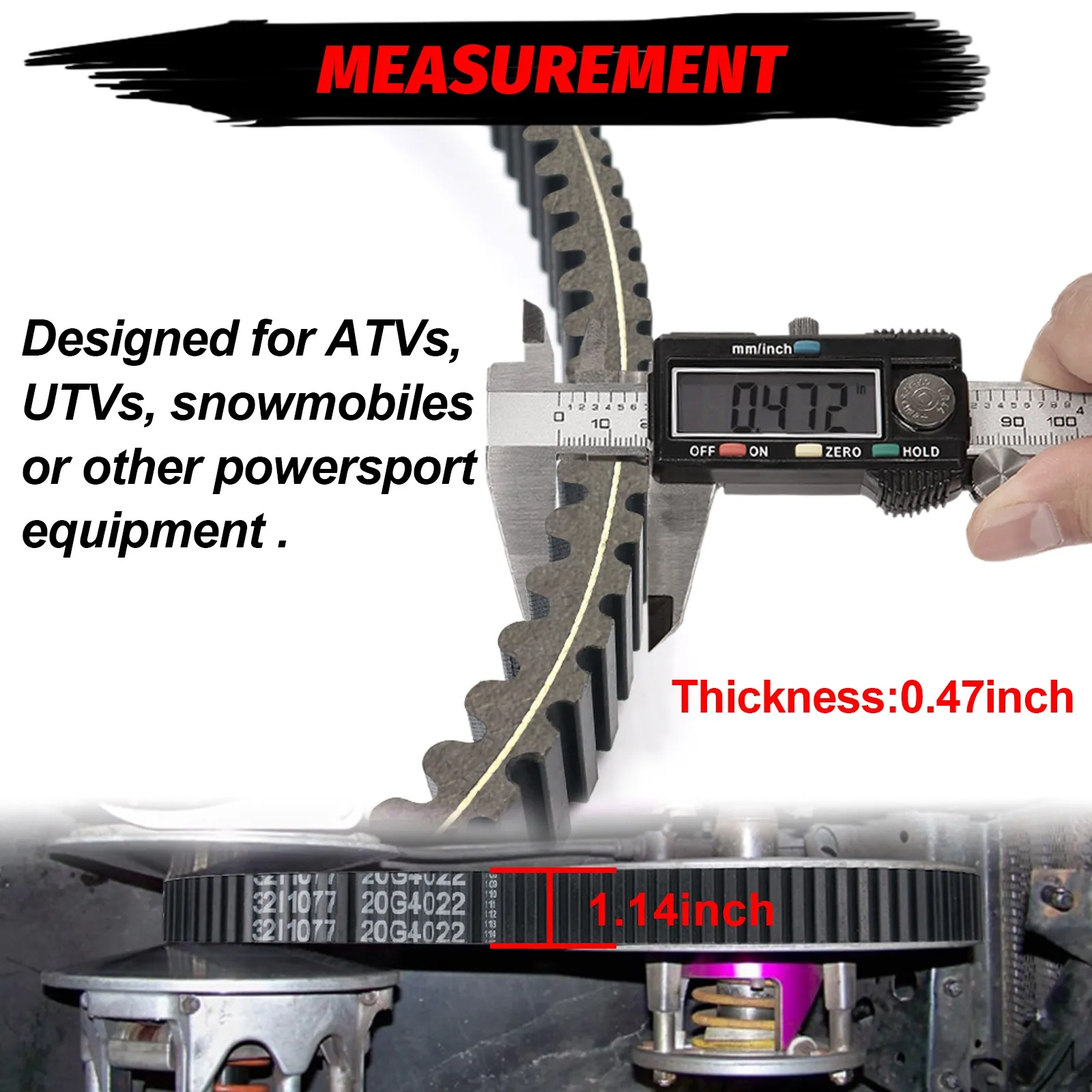 ATV UTV Drive Belt For Polaris Sportsman 400 500 Ranger 500 Scrambler Magnum 4x4 3211072 3211048
