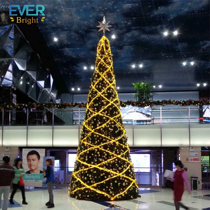 New Style Commercial Grade 3D Giant LED Christmas Mega Tree For Shopping Mall LED Christmas Decoration