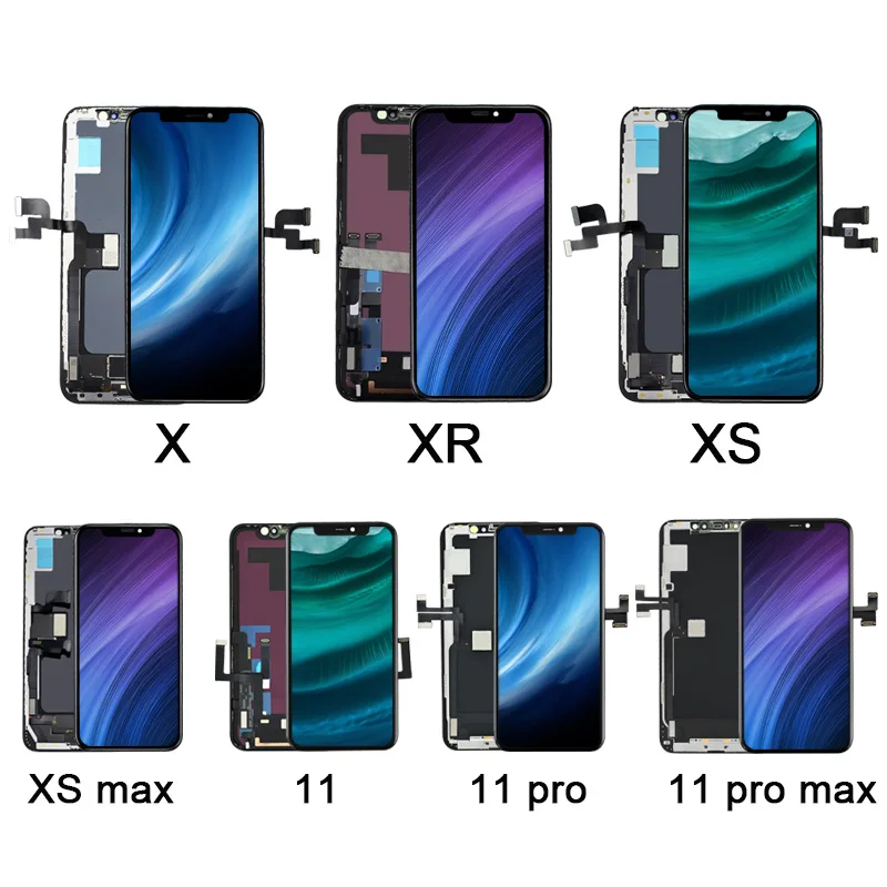 
Factory Wholesale Mobile LCDs Screen Display for iPhone 5 5s 5c SE 6 6 plus 6s plus 7 plus 8 plus X Xs max Xr 11 Pro 12 pro max 