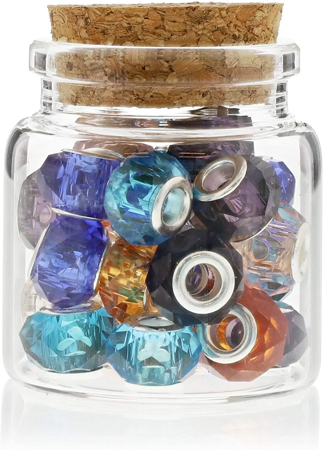 20 ml Small Borosilicate Glass Vials with Cork Stoppers Freshness Preservation cork jars bill candy container