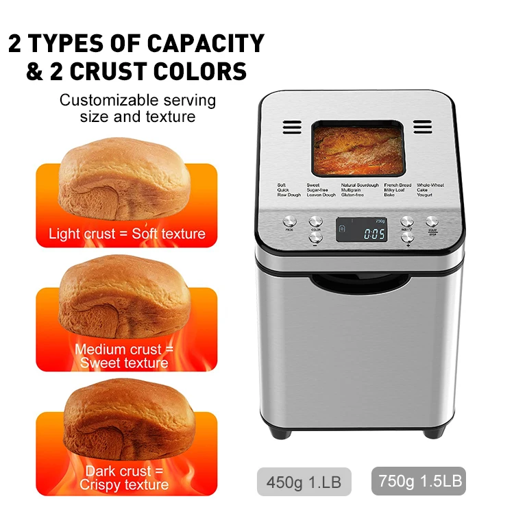 Automatic 8 Inch Portable Household Bread Maker Arabic Electric Home Bread Maker Machine