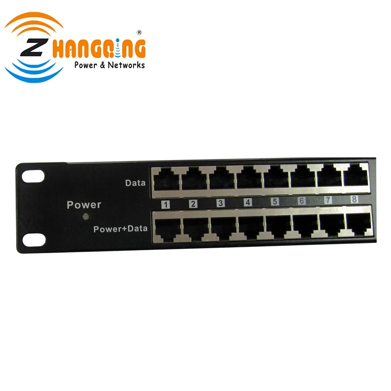 Сетевая коммутационная панель с 24 портами 100 Мбит/с RJ45 1U Ethernet пассивный Инжектор