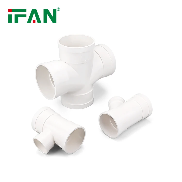 IFAN Free Sample Drainage Pipe Plumbing Materials All Types 3 4 Way Cross Y Tee PVC UPVC Fittings