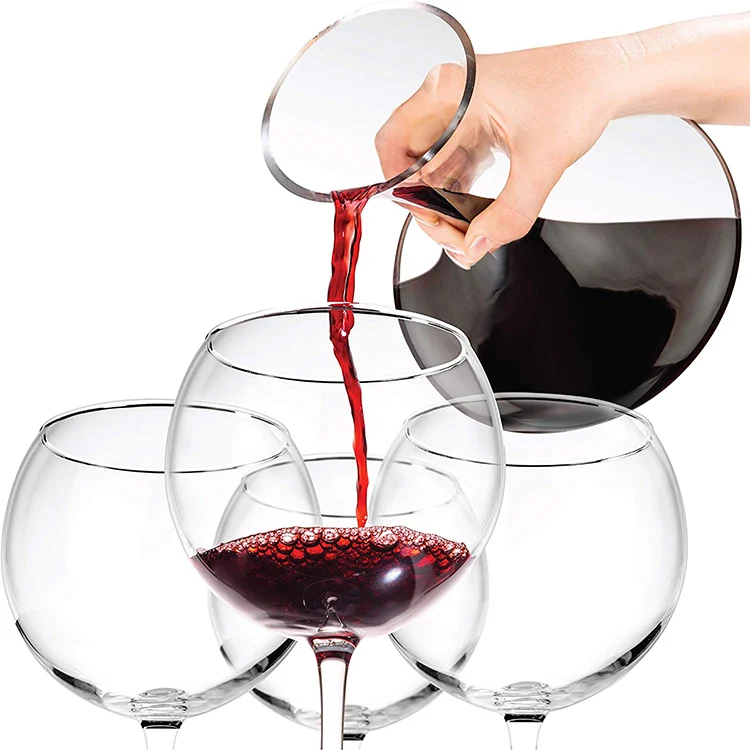 20oz machine clear glass goblet cup Drinking Red Wine Balloon Glasses custom luxury gin glass