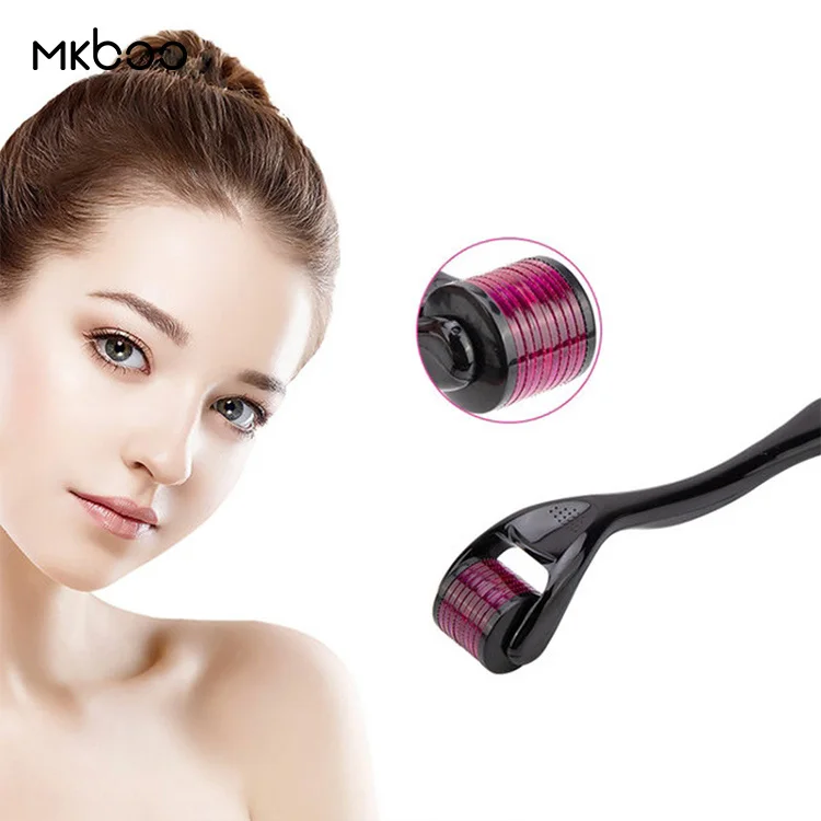 
Mkboo Face Dermaroller Microneedling Mezoroller Beard Growth Hair Regrowth Skin Micro Needle Derma Rolling System Derma Roller 