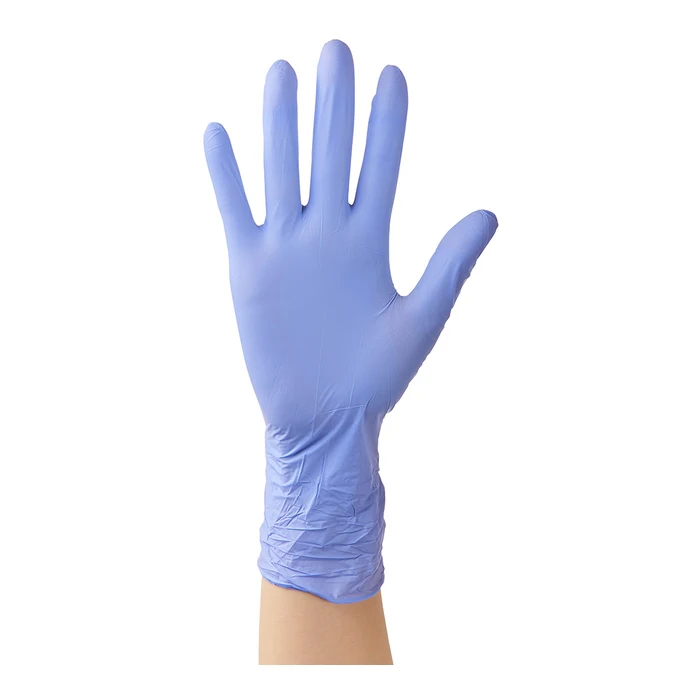 Rubber Exam Safe Foodie Examination 100 Pcs Blue White Disposable Glove Food Grade Service Powder Free Nitrile Gloves