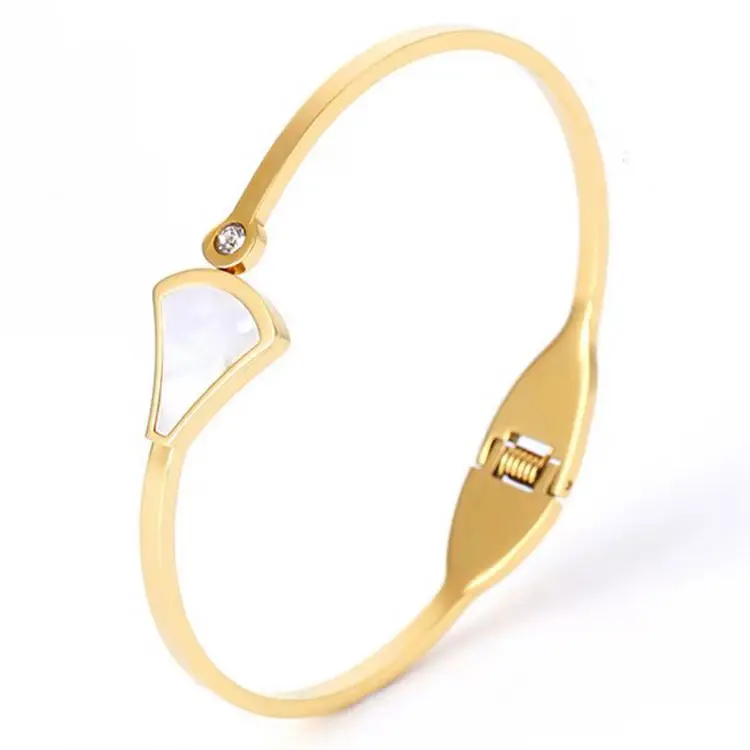 Luxury Woman Bracelet Two Tone Bracelets Cle Usb En Inspirational For Women Italian Link Charm Zirconia Gem Stone