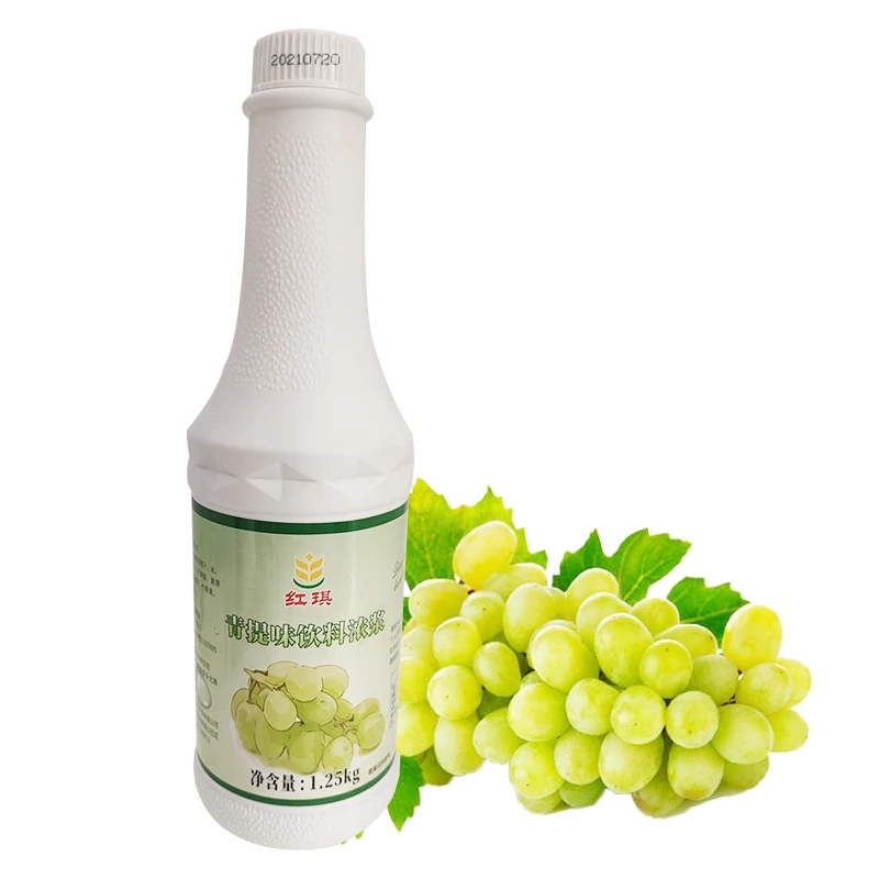 Green juice concentrate Grape jam drink bubble tea supplies bubble tea supplier fruit syrup Factory direct hair