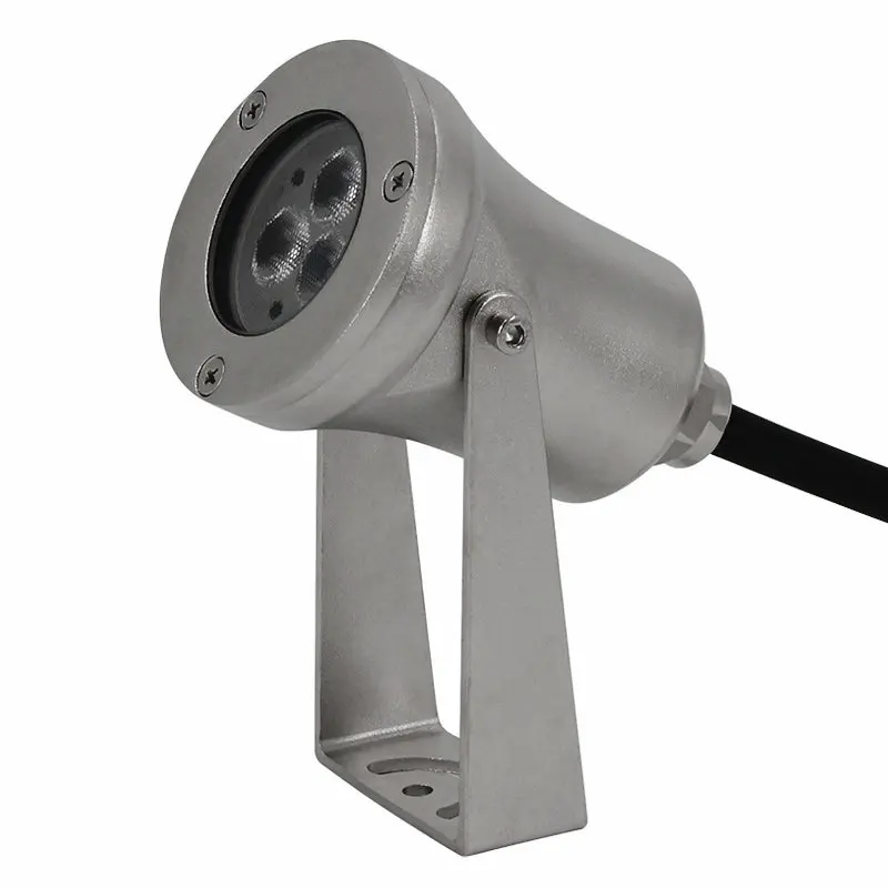 IP68 Waterproof 9W Inside DMX Control Stainless Steel Music Dancing Fountain AC/DC 12/24V RGB Led Underwater Spot Light