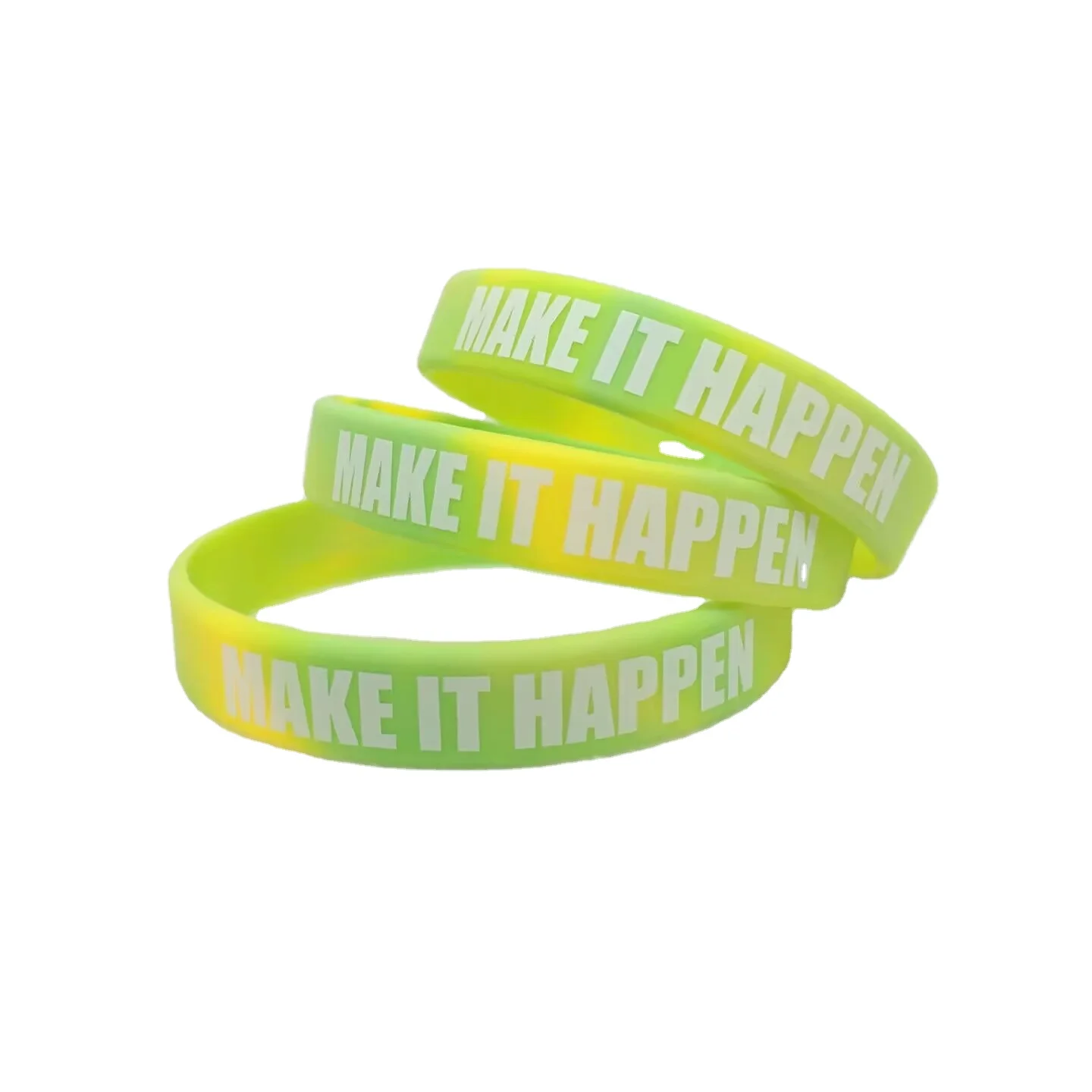 Cheap Promotional Custom Design en Thin Rubber Silicone Bracelet Material Wrist Bands Customised Silicone Wristband