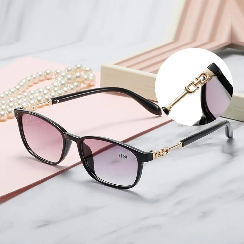 2022 fashion TR trendy square unisex anti blue light reading glasses 2024