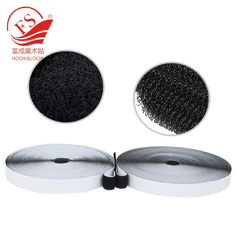 Self Adhesive Dots Hook Loop Tape Coins with Super Sticky Back