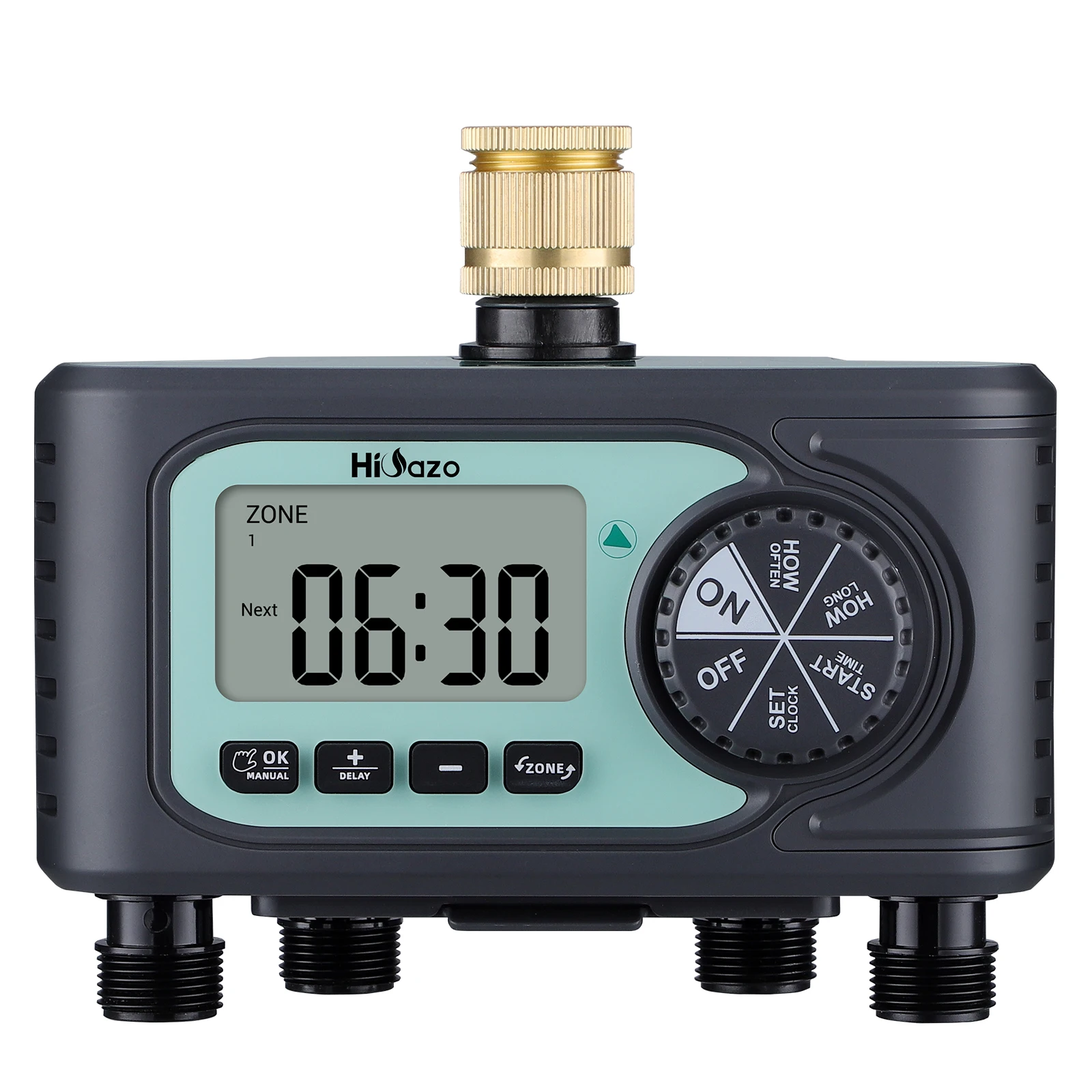 4 Zones digital garden water timer for outdoors