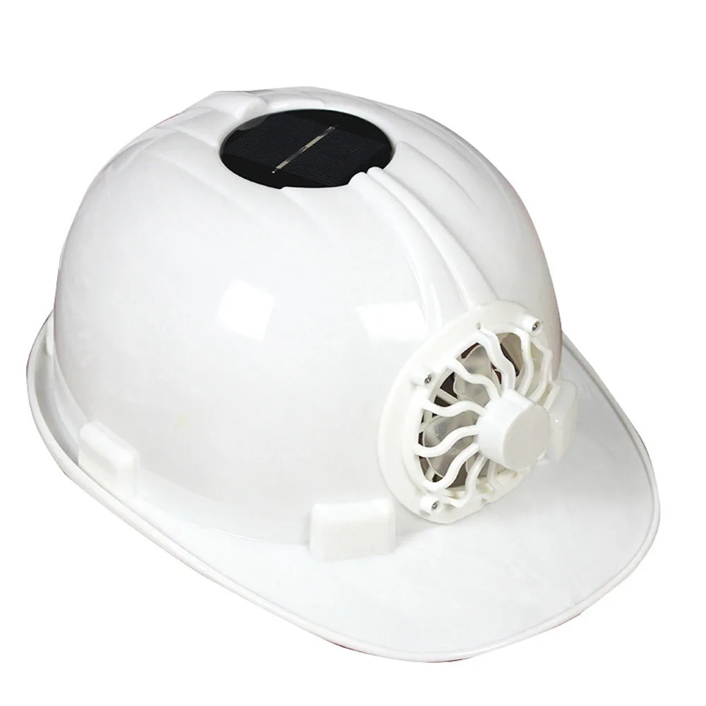 
Solar Power Fan Working Helmet Safety Hard Hat Construction Workplace ABS Safety Helmet With Built-In Solar Fan 