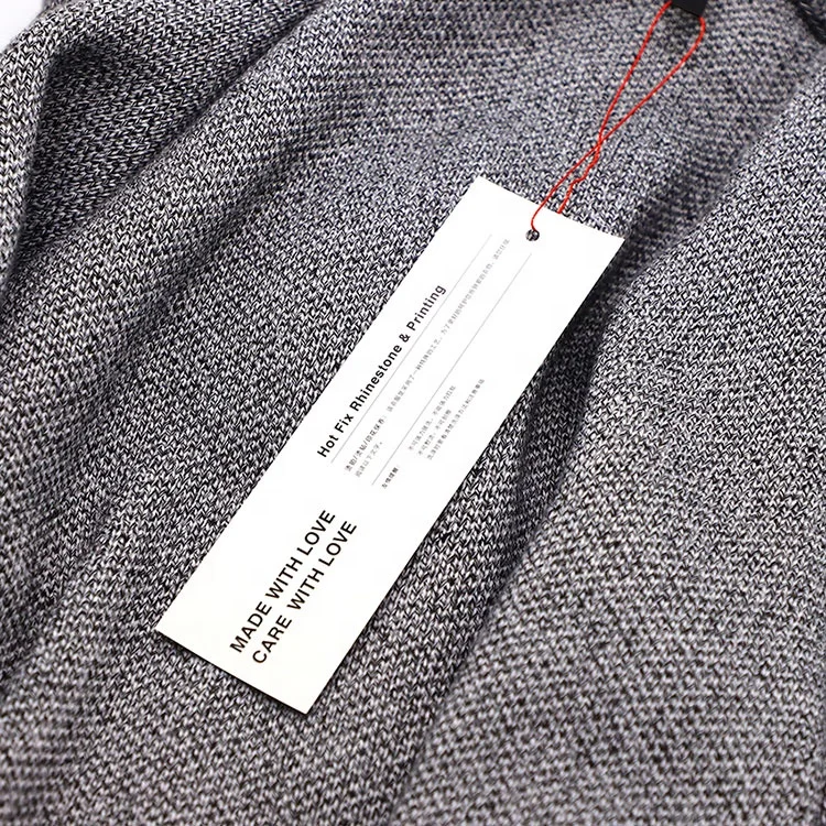 Free Design Service Custom Clothing Paper Swing Product Custom Clothing Hang Tag