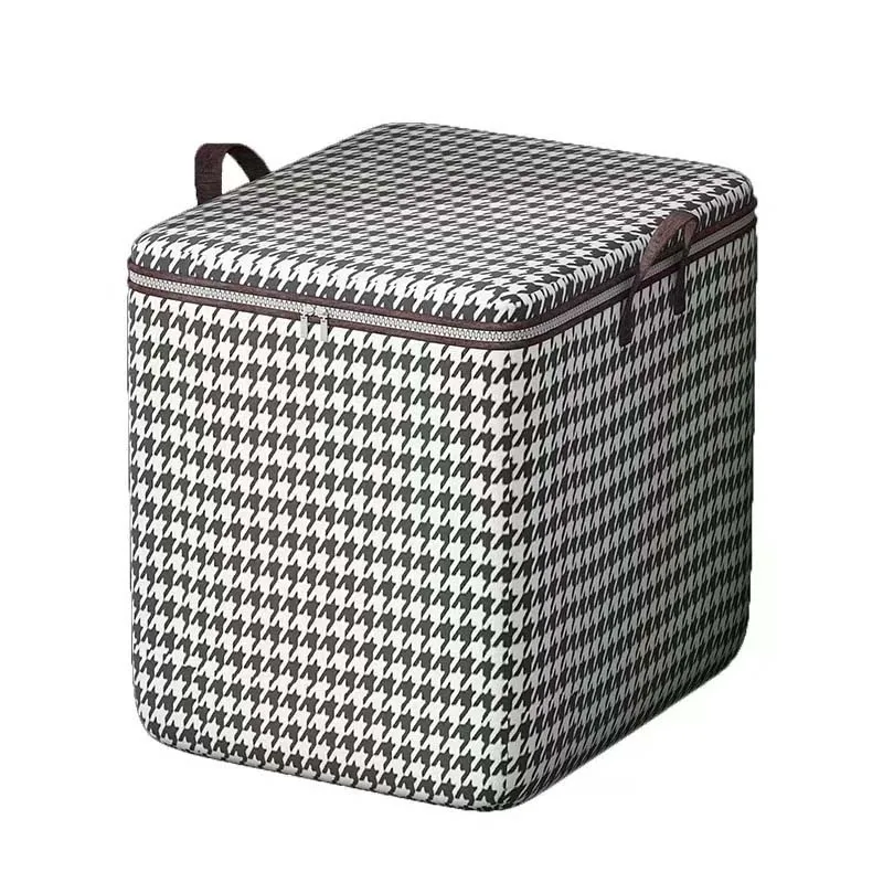 Factory Oem Wholesale Custom Sized Foldable Household Zipper Storage Box with Handles