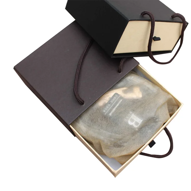 customized gift box for packaging Belt wallet favors gift box for guests with drawer