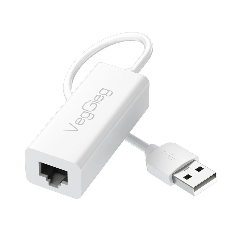 VegGieg  USB Wifi Adapter  Male To RJ45 Female USB Network Card 100Mbps Gigabit For computer  And Laptop