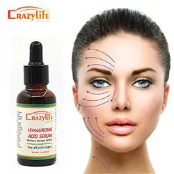 Crazylife 30 ML Anti Aging Face Skin Care Serum Hyaluronic Acid Vitamin C Essence  Whitening Moisturizing Facial Serum
