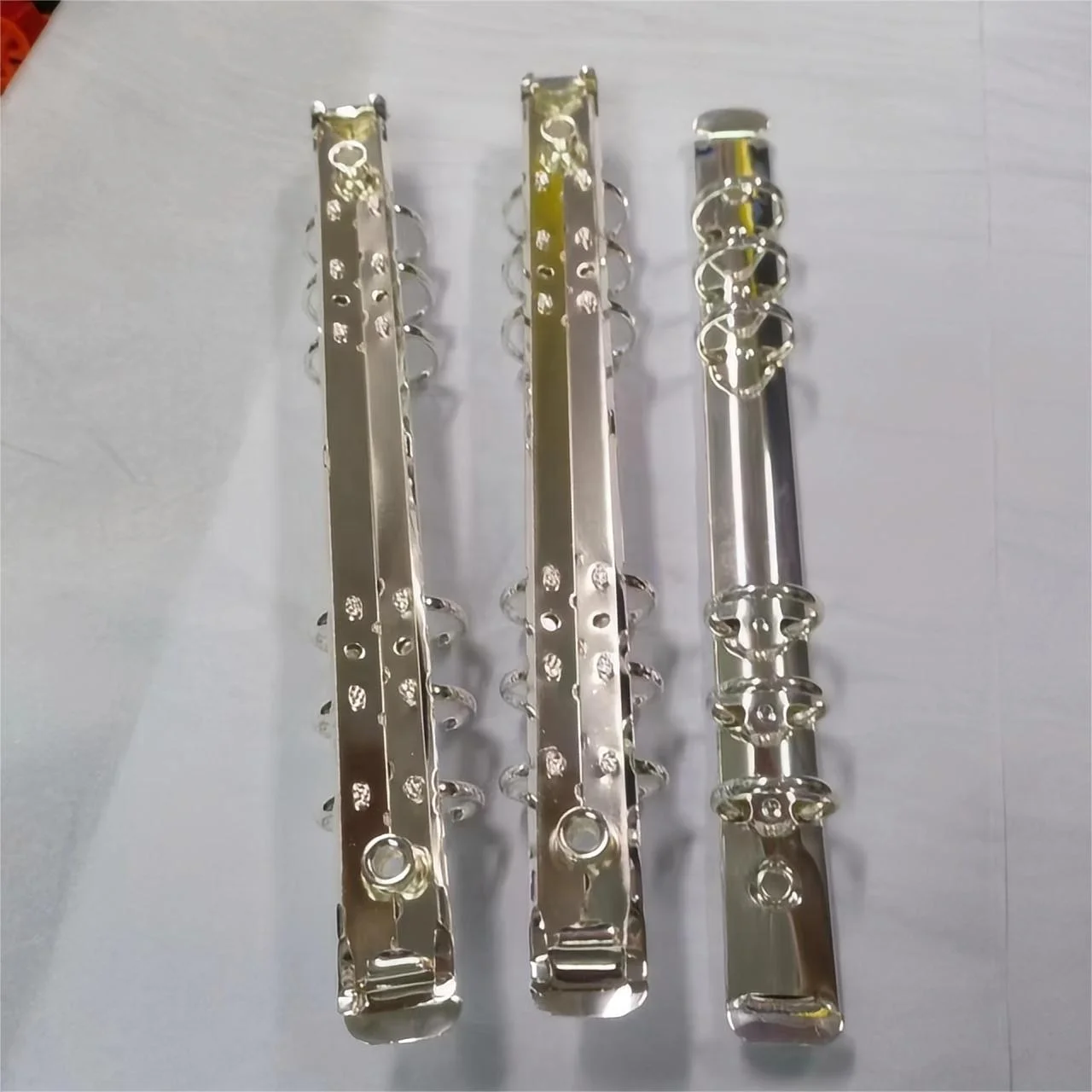 High quality beautiful 925 sterling silver plated A5 file buttonhole binder 6-ring O-type