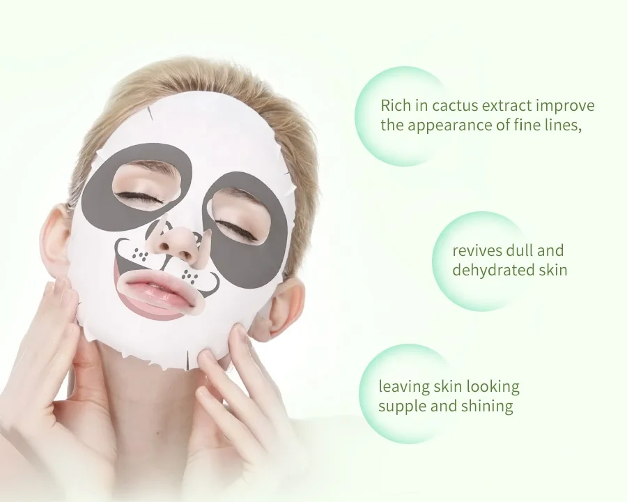 Mond'sub панда укрепляющий mascarillas Faciales лист по уходу за кожей с принтом в виде маски изображением животных маска для лица
