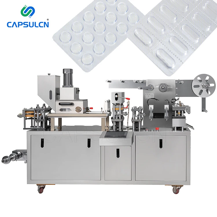 DPP88 Automatic Mini Small Flat Plate Alu Pvc Packaging Alu Alu Tablet Capsule Blister Packing Machine
