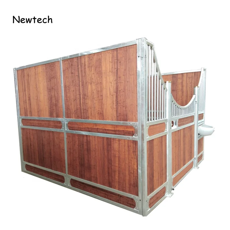 3m X 2.2m Hot Dip Galvanized Bamboo Fence Panel Horse Stable Stall Box Front