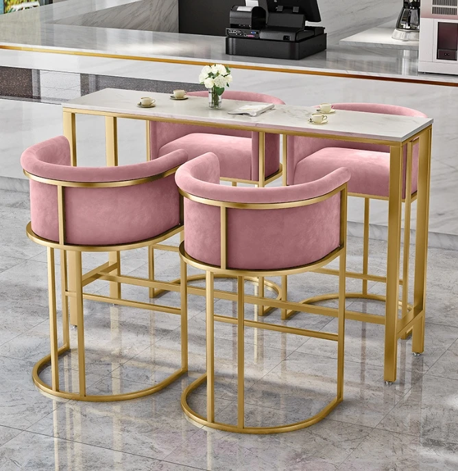 nordic outdoor high furniture bar stool chairs luxury bar stools for kitchen counter modern with table with arms