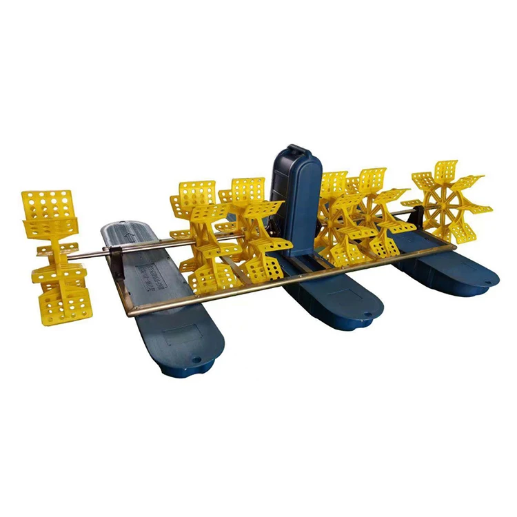 Aquaculture Machine 2.2Kw 380V 304 Stainless Steel 6 Impeller Water Paddle Wheel Fish Pond Paddlewheel Aerator For Fish Farm