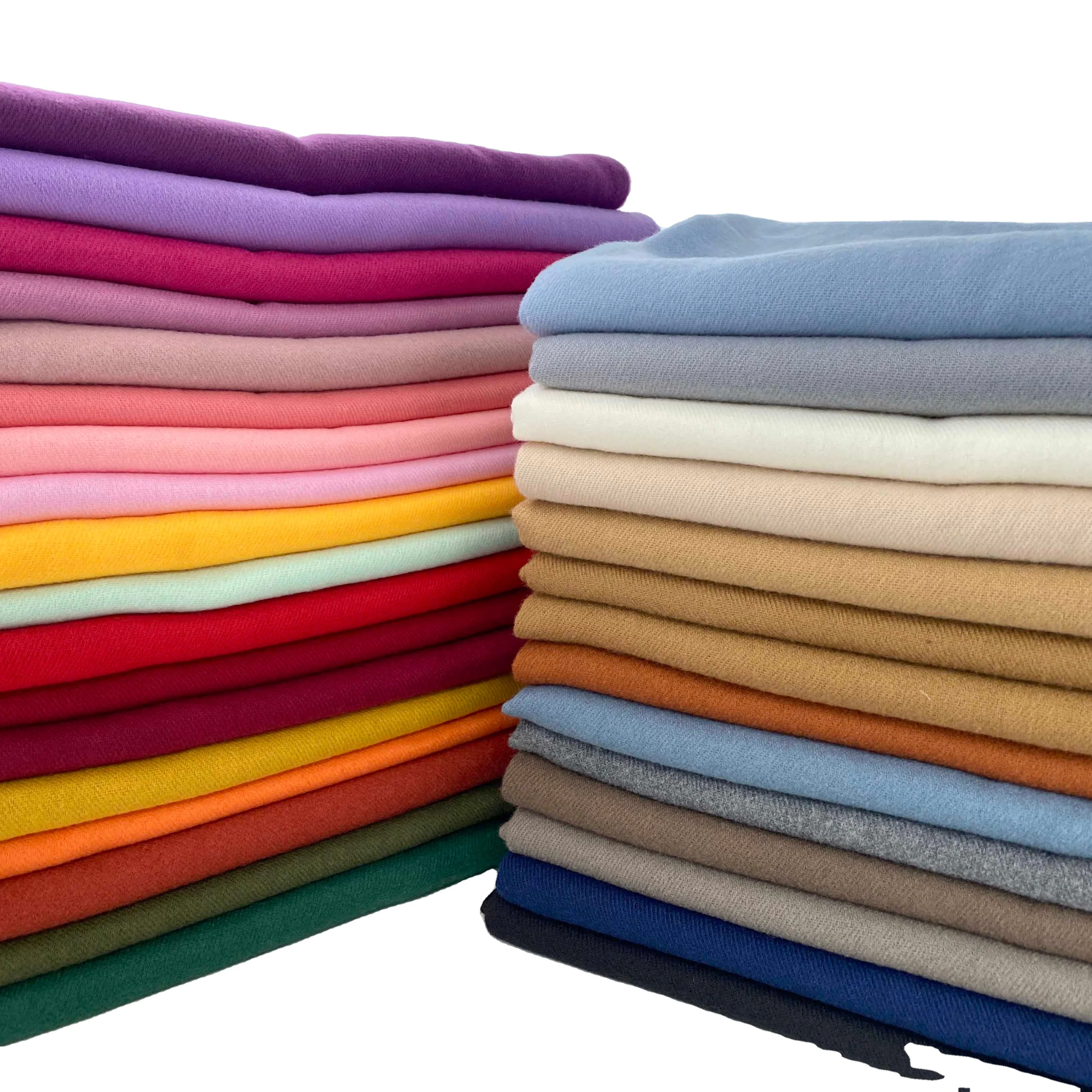 
2021 Fashion High Quality Single Pure Color Cashmere Polyester Shawls Custom Dye Technic Designer Long and Thick Winter Scarfs 