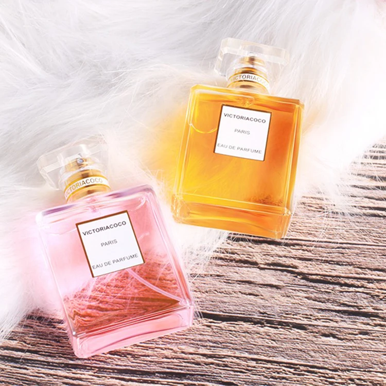 
Chinese Direct Supply 50ml Empty Clear Frosted Victoria Secret Glass Cosmetic Premium Spray Perfume Bottle for Makeup Parfume 