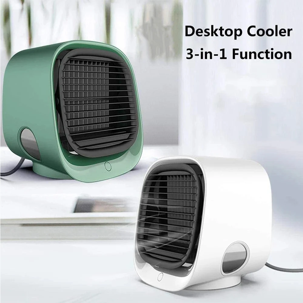 Good Quality Air Conditioner Mini Humidification Cooler Office Usb DC Portable Room ABS USB 5V Cooler Fan