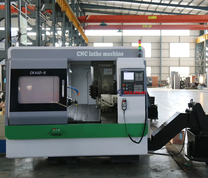 Токарный станок с ЧПУ fanuc CK46D-8 токарный