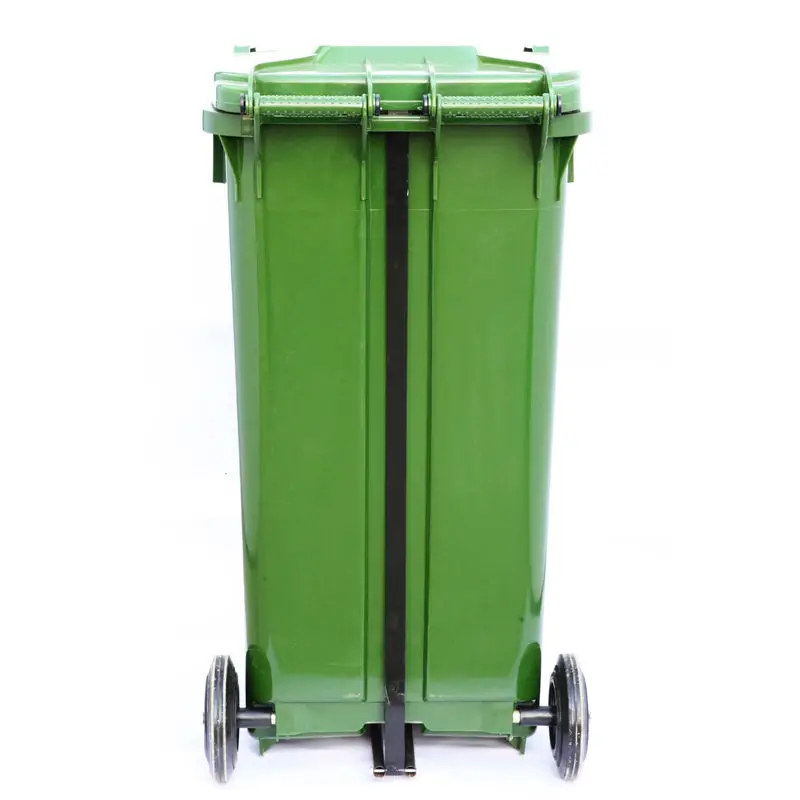 240L уличный санитарный контейнер с ножной педалью HDPE пластиковый для отходов открытым верхом
