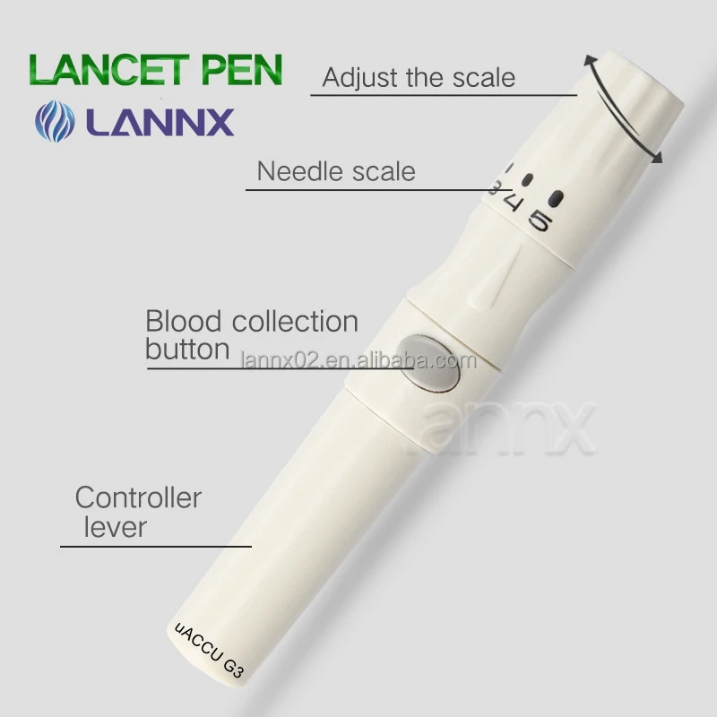 LANNX uACCU G3 Cheapest Continuous Glucose Monitoring System Sensor Rapid Test All-in-One Kit Test Strips glucose meter