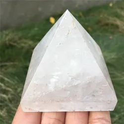 Egypt Pyramid Stone Sculpture crystal quartz Statue Chakra Reiki Carved Fengshui Crafts Healing Spiritual Crystal