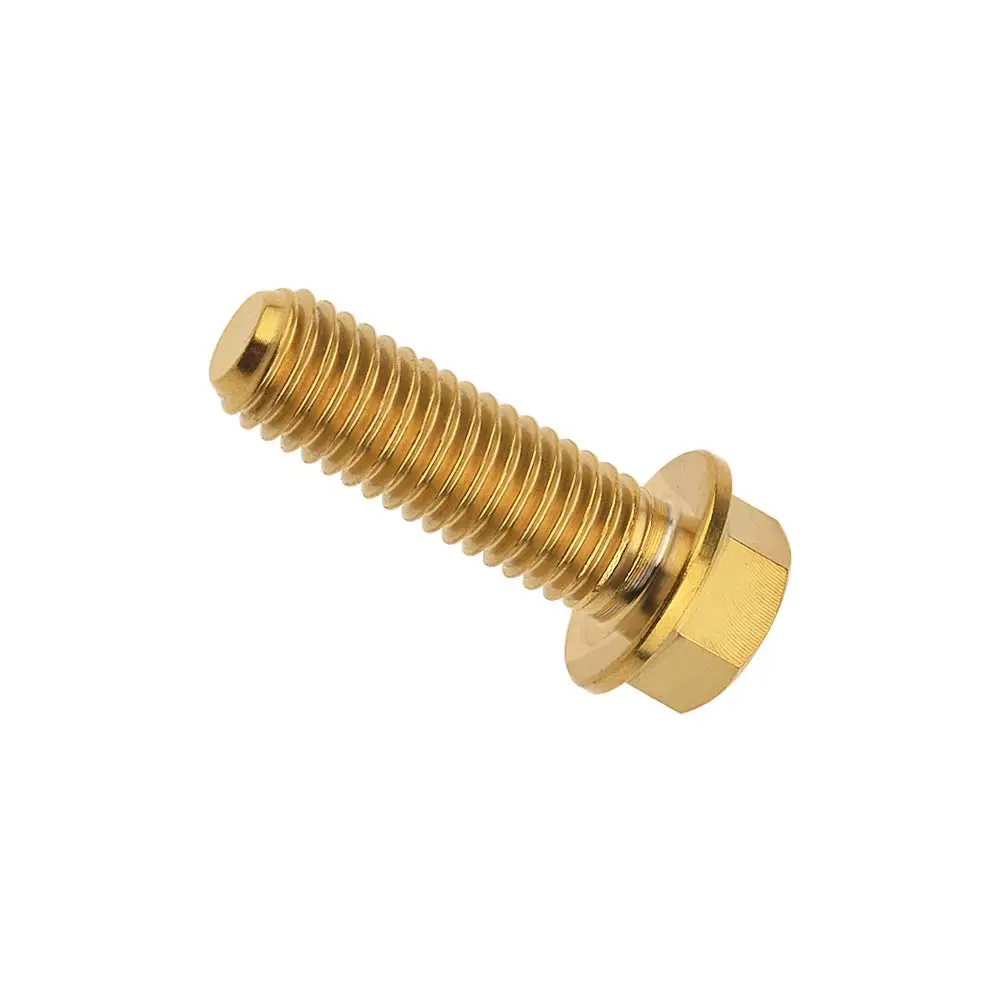 TOBO Customized M10x1.25 Titanium Bolt Nuts and Bolts Gold Anodized Socket Head Bolt Titanium