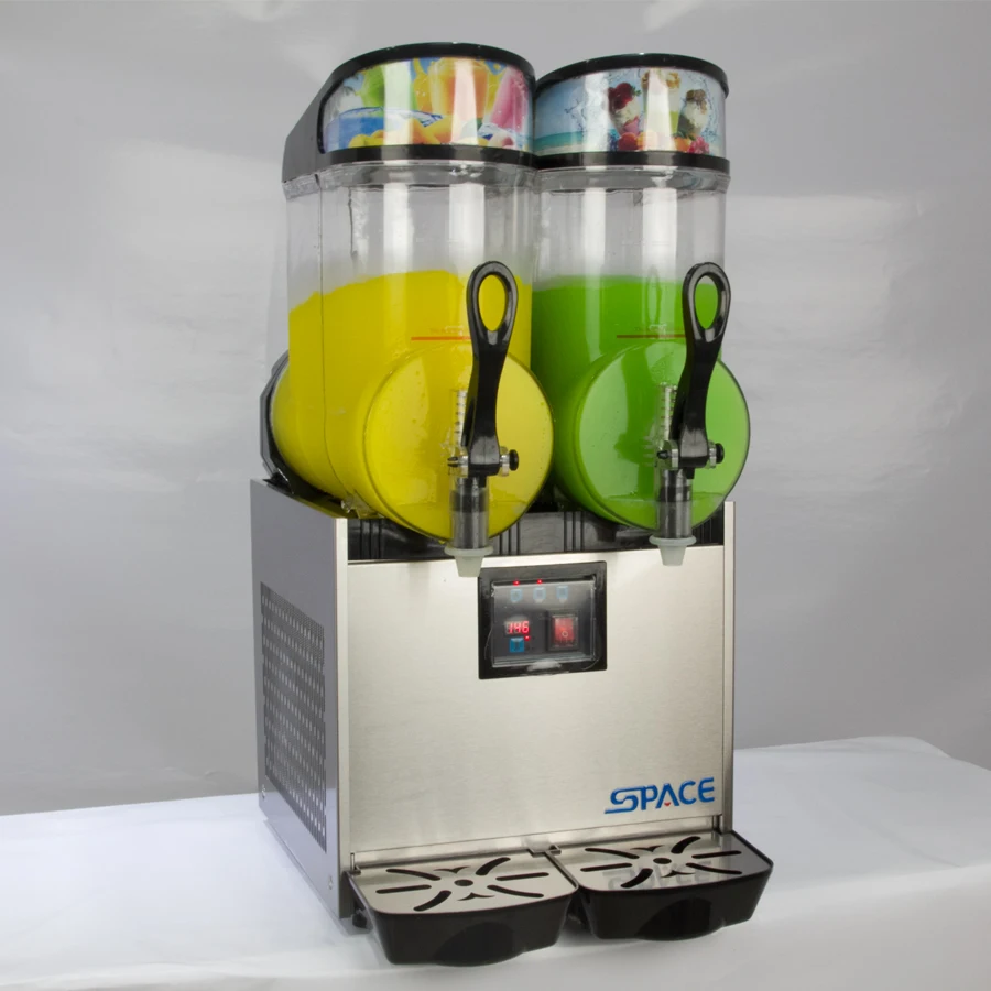 
2 Bowls Margarita Slush Machine Slushie Machine With LED Light Lids 