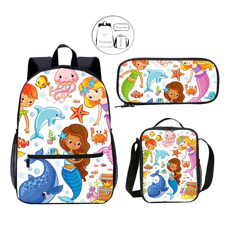 Рюкзак для девочек с принтом принцессы, школьный рюкзак для девочек-подростков с индивидуальным логотипом