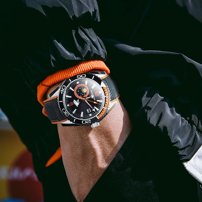 Custom Logo Customized NH35 Movement Diving Watch Automatic Mechanical Watch 20 ATM Luxury Diver Watch for Men