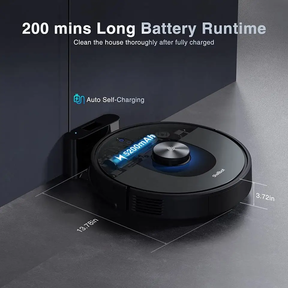 Strong Suction Laser Floor Robot Vacuum Cleaner Intelligent LDC Robot Vacuum Cleaner